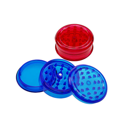 Colourful Plastic 3 Layer Herb Plastic Smoking Grinder