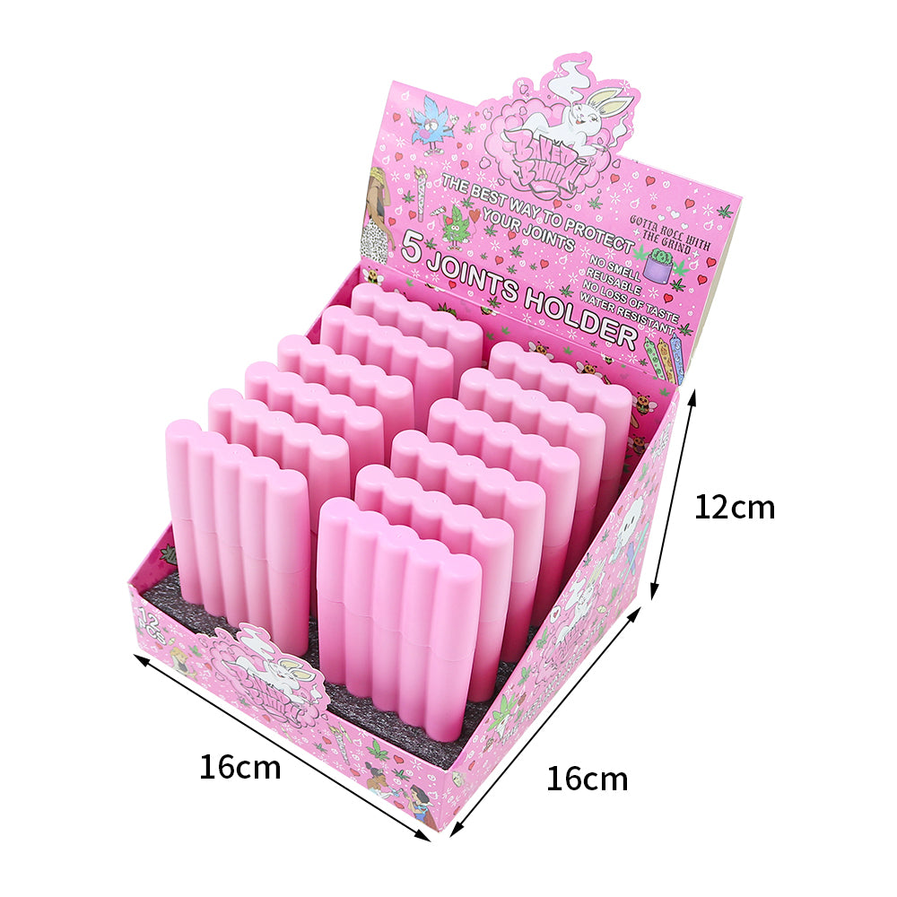 NEW! 121mm Pink 5 In 1 Pre-Roll Tubes