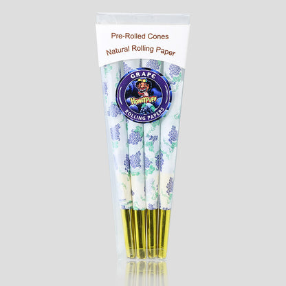 Multiple flavors Pre Rolled Cones Cigarette Natural Rolling Papers with Tips (110mm/4.33inch)