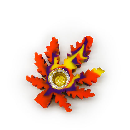 Maple Leaf Shape Tobacco Glass Pipe